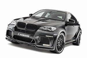 Fondos de escritorio BMW Hamann Faro vehículo Negro Frente Metálico 2010 Tycoon Evo M X6 M automóvil