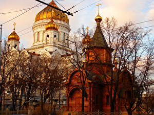 Fondos de escritorio Templo Moscú Ciudades
