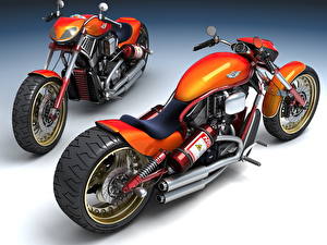 Fondos de escritorio Customizing Harley-Davidson motocicletas